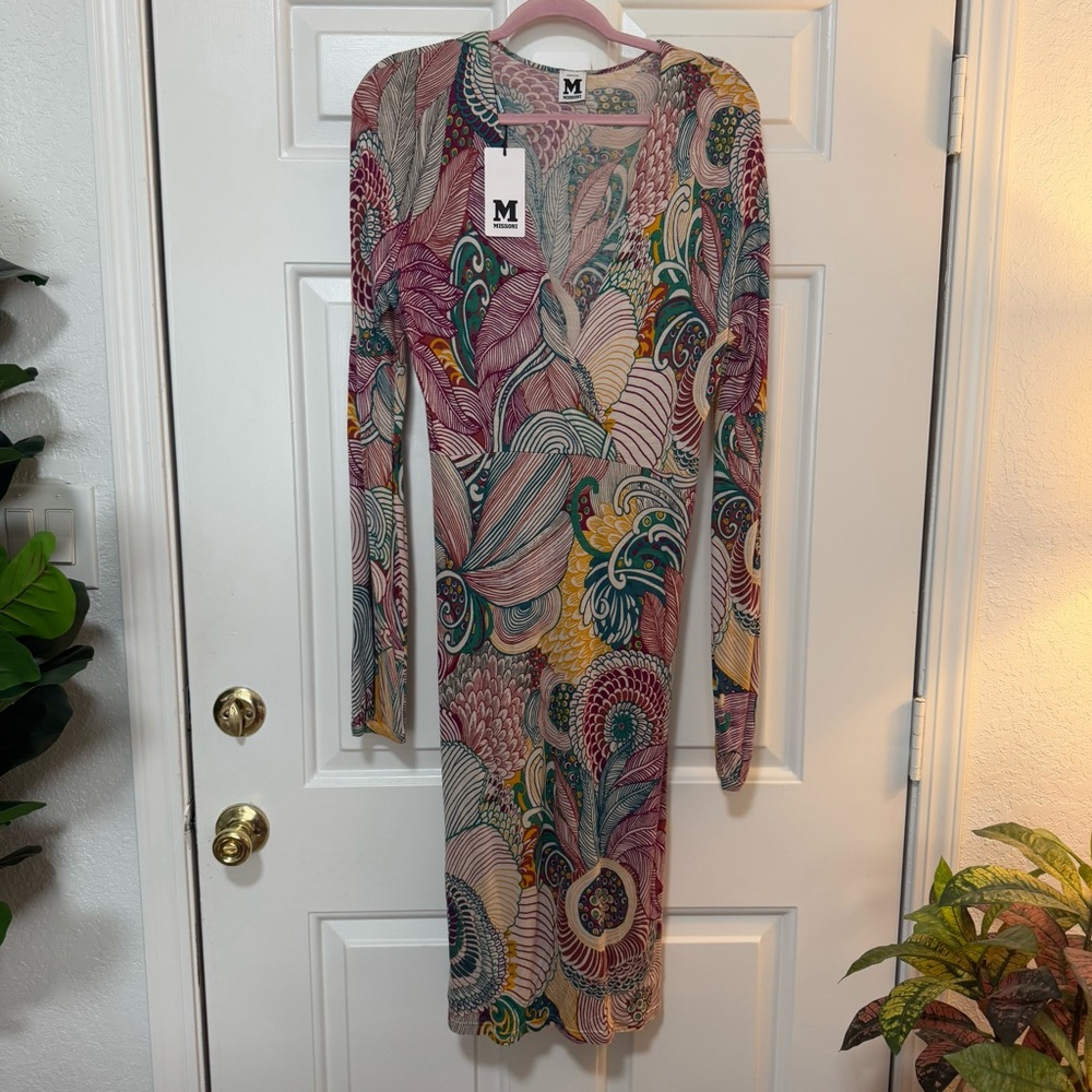 New Missoni Dress Paisley Jersey Size 8 NWT $595